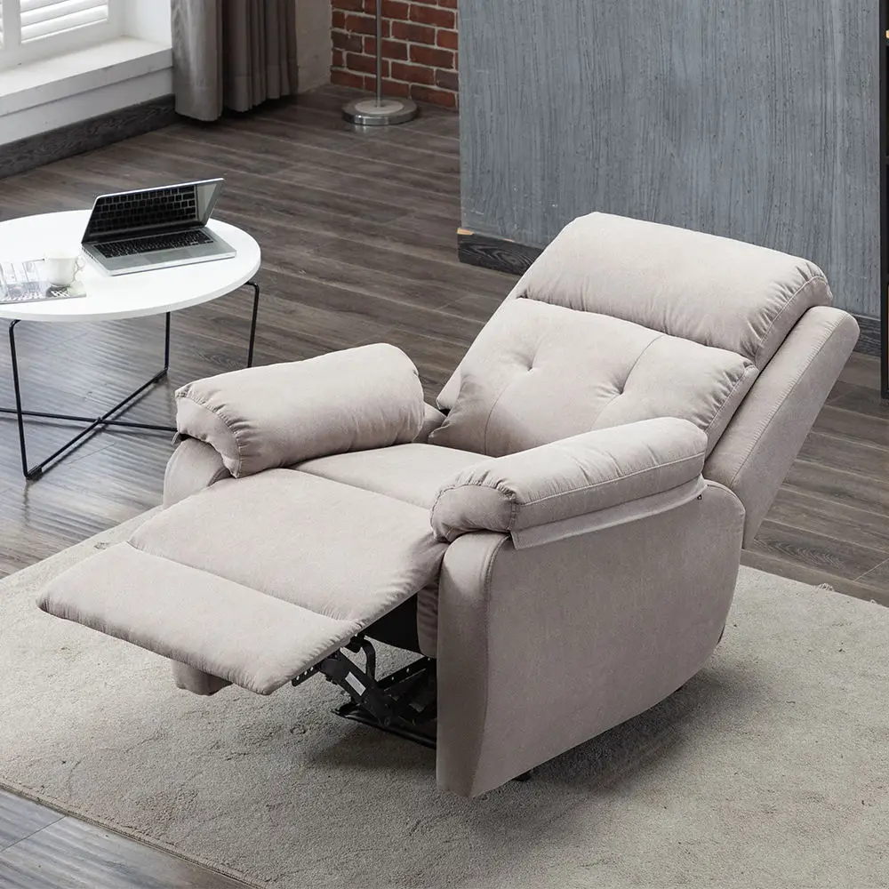 for Wholesale Comfortable High Backrest Leisure Relax Fabric Manual Single Recliner Sofa Chair