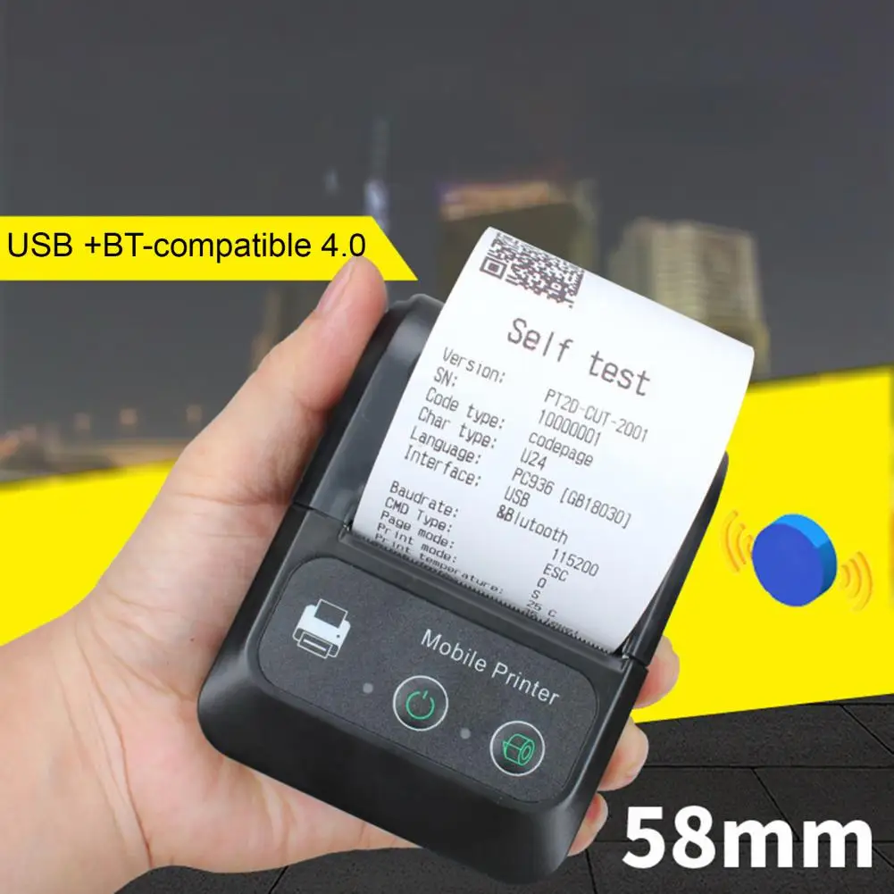 

Hot Sale Wireless Mini 58mm Bluetooth Portable Thermal Receipt Printer Mobile Phone POS PC Pocket Bill Makers Impresora