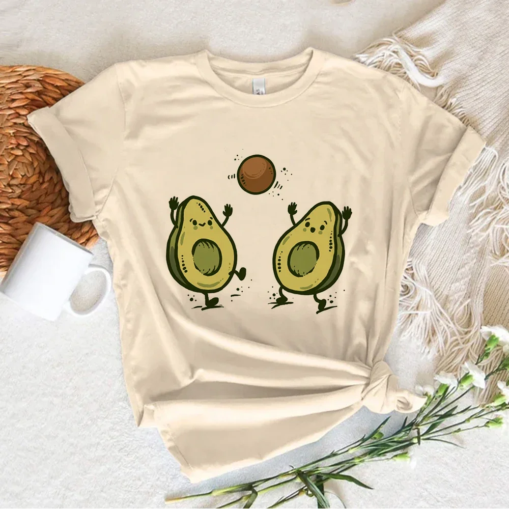 Avocado T-shirts Women Comic T Shirt Female Graphic Clothing Soft Fabric Quick Dry Summer