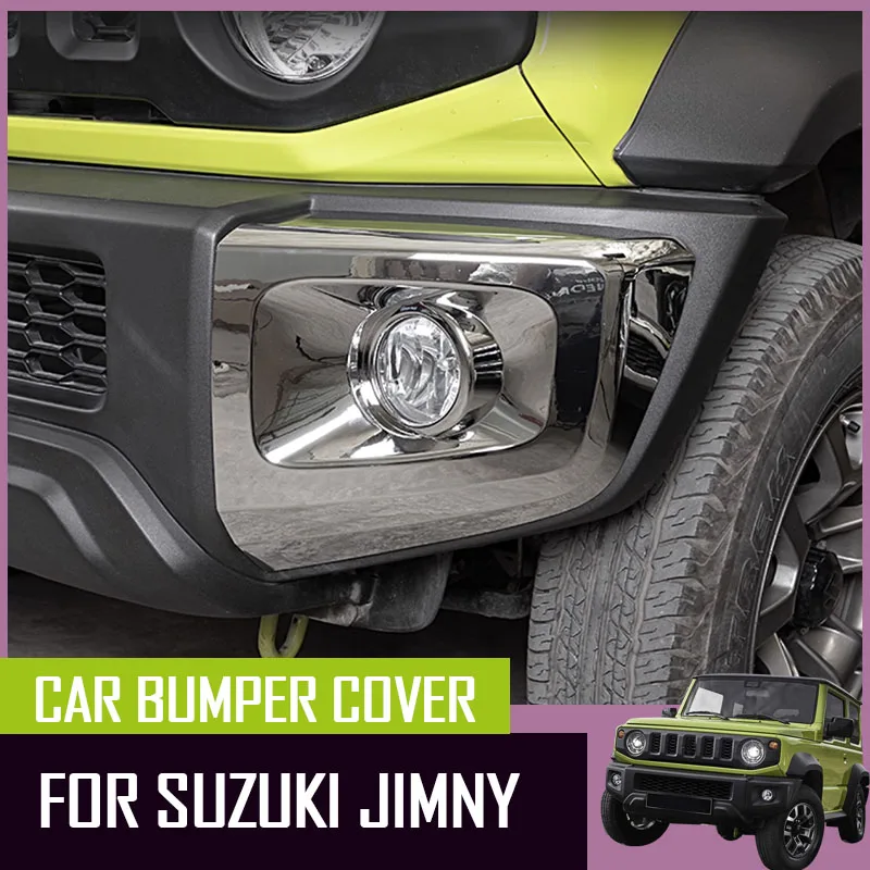 

For SUZUKI Jimny 19-24 Off Road 4x4 Car Front Bumper Grille Cover Decoration Corner guard anti-scratch Exterior Accessories
