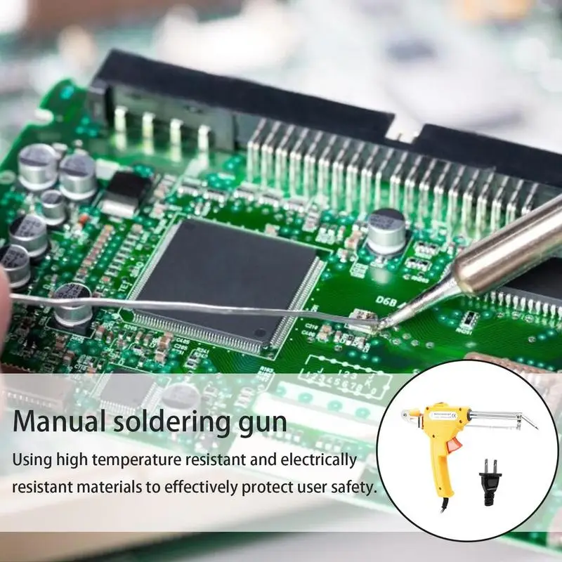 Soldering Kit External Heating Manual Soldering Machine Automatic Send Tin Feed Adjustable Temperature Portable Repair Tool For