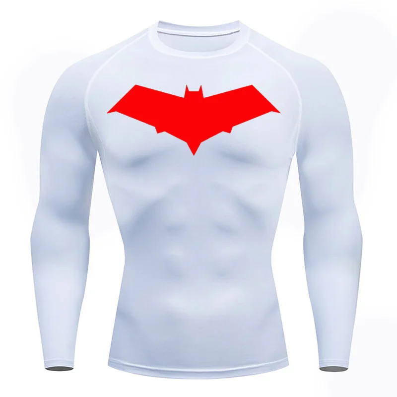 Compression Shirt Men\'s Running T-shirt Long sleeve Bodybuilding Fitness Top Sweat Gym Workout Second Skin rashgarda MMA Short