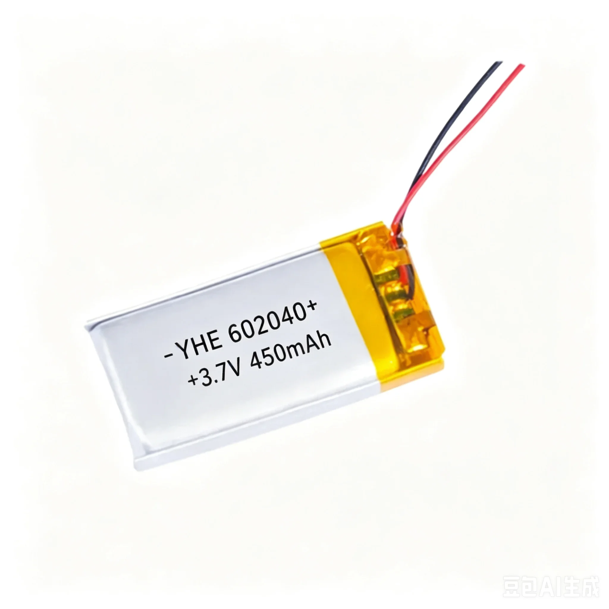 Batterie rechargeable au lithium polymère LiPo 602040 3.7V 450mAh pour casque Bluetooth, instrument de beauté, bâton de selfie, pulvérisateur, etc.