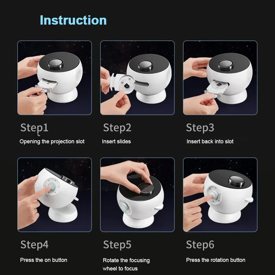 Ultra Clear Starry Sky Projector 12 in 1 Galaxy Projector Night Light Charging Bluetooth Speaker Children Gifts Bedroom Decor