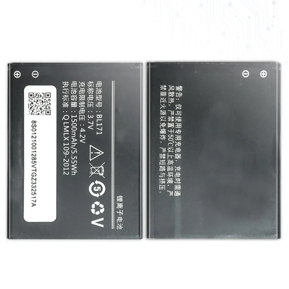 Rechargeable Phone Battery For Lenovo, BL171, A319, A60, A500, A65, A390, A368, A390T, A356, A370E, A376