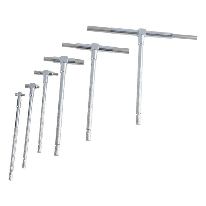 6Pcs/Set 8-150mm Telescopic Gauge Set Micrometer Measurement Bore Engineers Top Sale