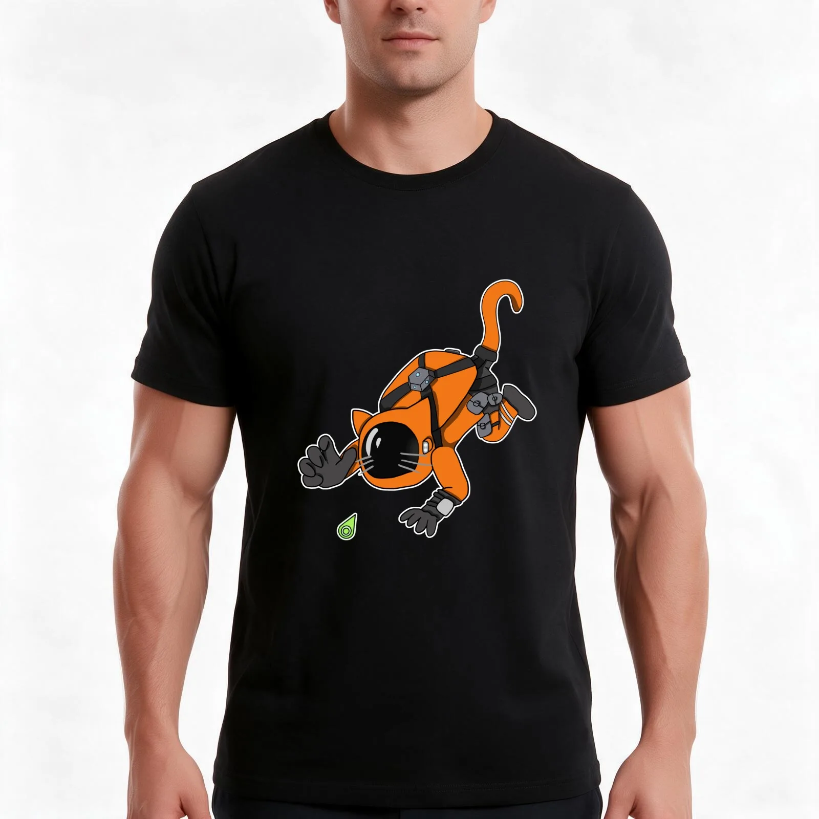 Catpac and the unknown signal T-Shirt, Summer Casual Cotton Tee, Oversized Streetwear Tops, Vintage Graphic Print, 100% Cotton
