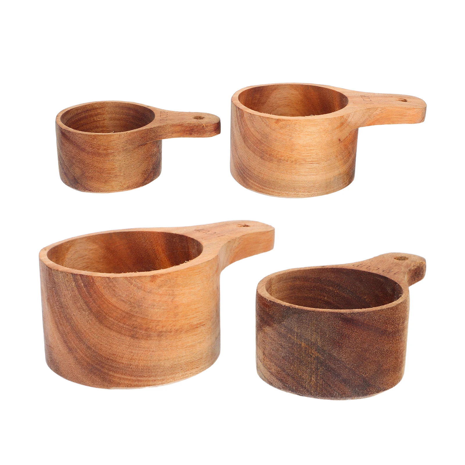 

4 шт., деревянная ложка, кухонные инструменты, аксессуары для выпечки, кофейные зерна, деревянные мерные ложки, набор совок, чайная посуда, деревянные чашки