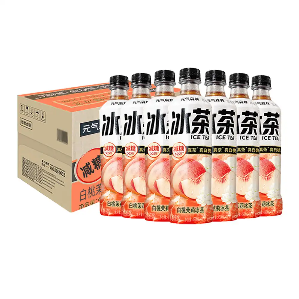 Genki Forest White Peach Jasmine Iced Tea 450ml * 15 Bottles