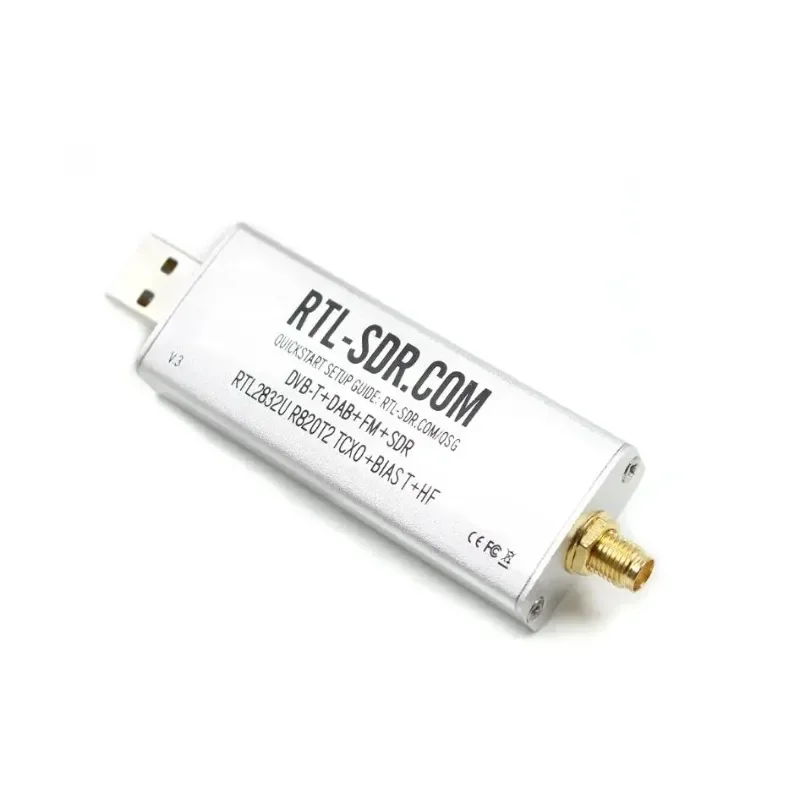RTL-SDR  RTL SDR Receiver V3 RTL2832U 0.1MHz-1.7GHz TCXO SMA Software Defined Radio Receiver