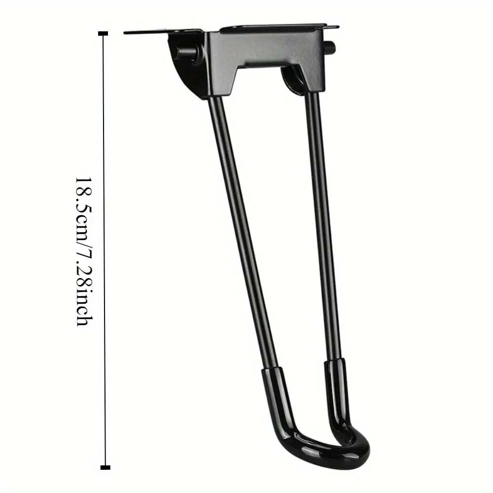 2/4PCS 18.5CM Metal hair clip furniture legs, detachable folding design, protective floor suitable for small coffee tables