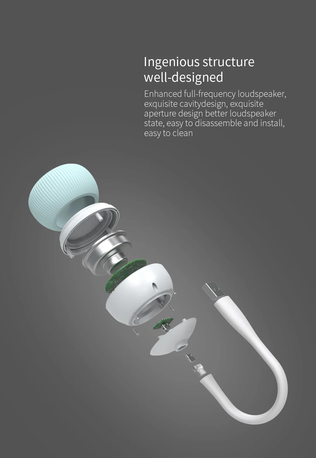 Mini USB HiFi Computer Speaker, Power Powered, Amplificador de música, Alto-falante, Subwoofer, Audio Speaker para Laptop