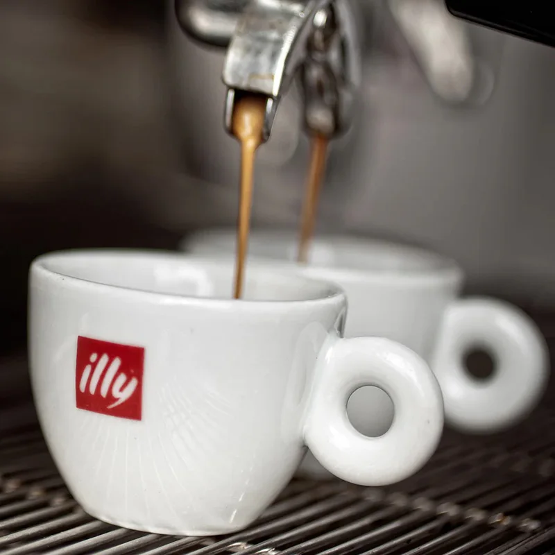 كوب قهوة سيراميك مطلي بالمينا على الطراز الإيطالي من إيلي، كوب لاتيه أبيض احترافي للباريستا مع مقبض ونمط هندسي #5