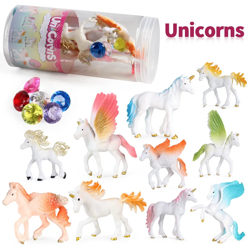 

Children simulation animal model toy myths and legends god horse unicorn little gem ornaments