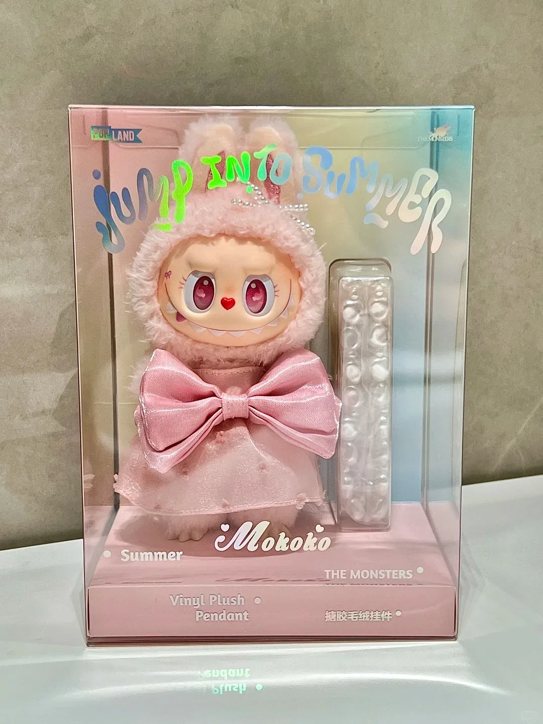 Original POPMART labubu limited edition MOKOKO plush party, summer