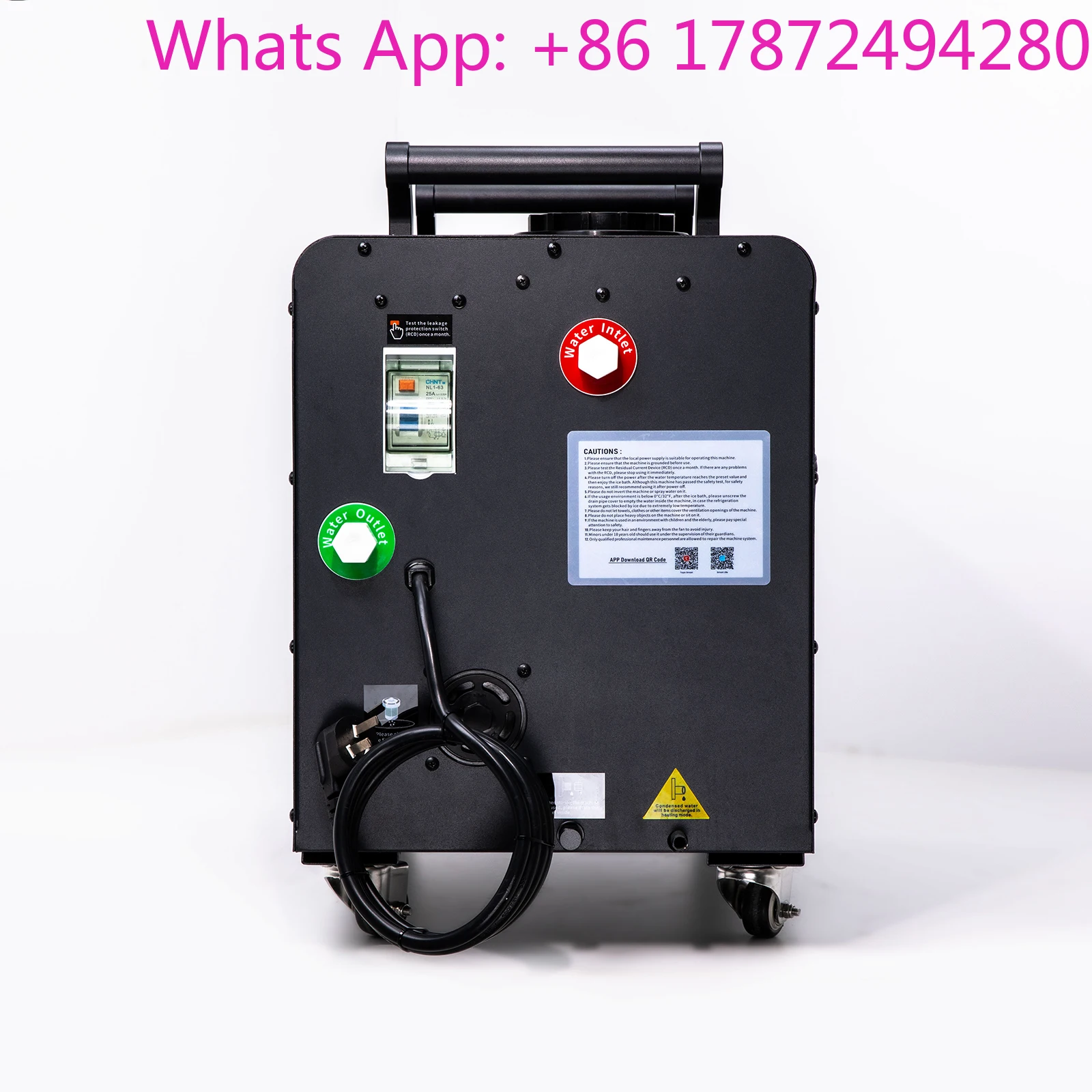Water-cooled Ice Bath Chiller With Filter And Pump Recovery Chiller For Ice Bath 110/220v R410a