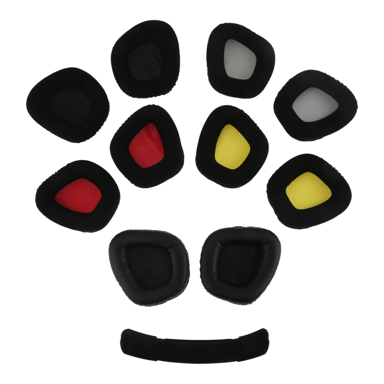 1 paio di auricolari di ricambio per paraorecchie, accessori per cuffie montati sulla testa, per cuffie Corsair Void PRO RGB 7.1