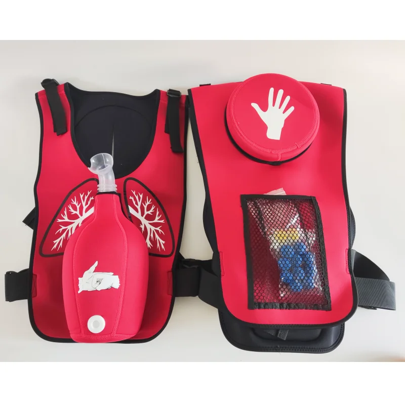 

1Pcs First Aid Training Heimlich Vest Anti Choking Obstruction Heimlik Practice Training Model +Tracheal Blockage Wearable Vest
