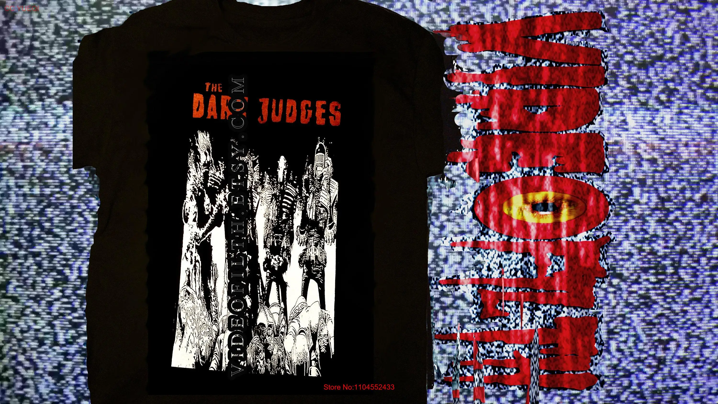 The Dark Judges Pre Shrunk Cotton T Shirt 2000AD Judge Dread Comic Book long or short sleeves