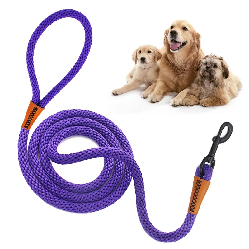 Dog Leash 6 Foot Lightweight Durable Dog Walking Leash with Rotating Metal Buckle Multi-Color Pet Leash for Medium Large Dogs