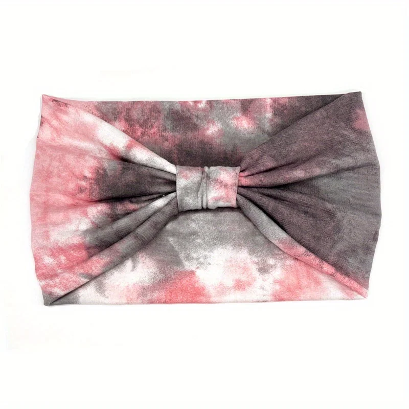 

Dye Headbands for Women Wide Turban Headwrap Knotted Vintage Hairbands Cotton Bandanas Bandage Headscarf Hair Accessories