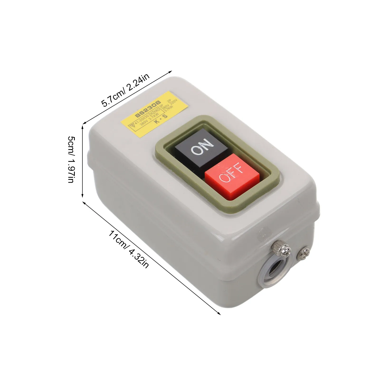 Power Switch Button Rocker Lighted Toggle Switch on Off Starter Control Box for Machinery Industrial Equipment Safe Efficient view 4