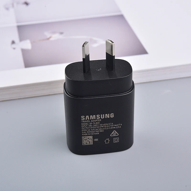 Samsung S25 S24 A56 5G Usb Type C 25W AU Plug Super Fast Charge Charger PD Wall Power Adapter For Galaxy S22 S23 Note20 Ultra - náhled 2