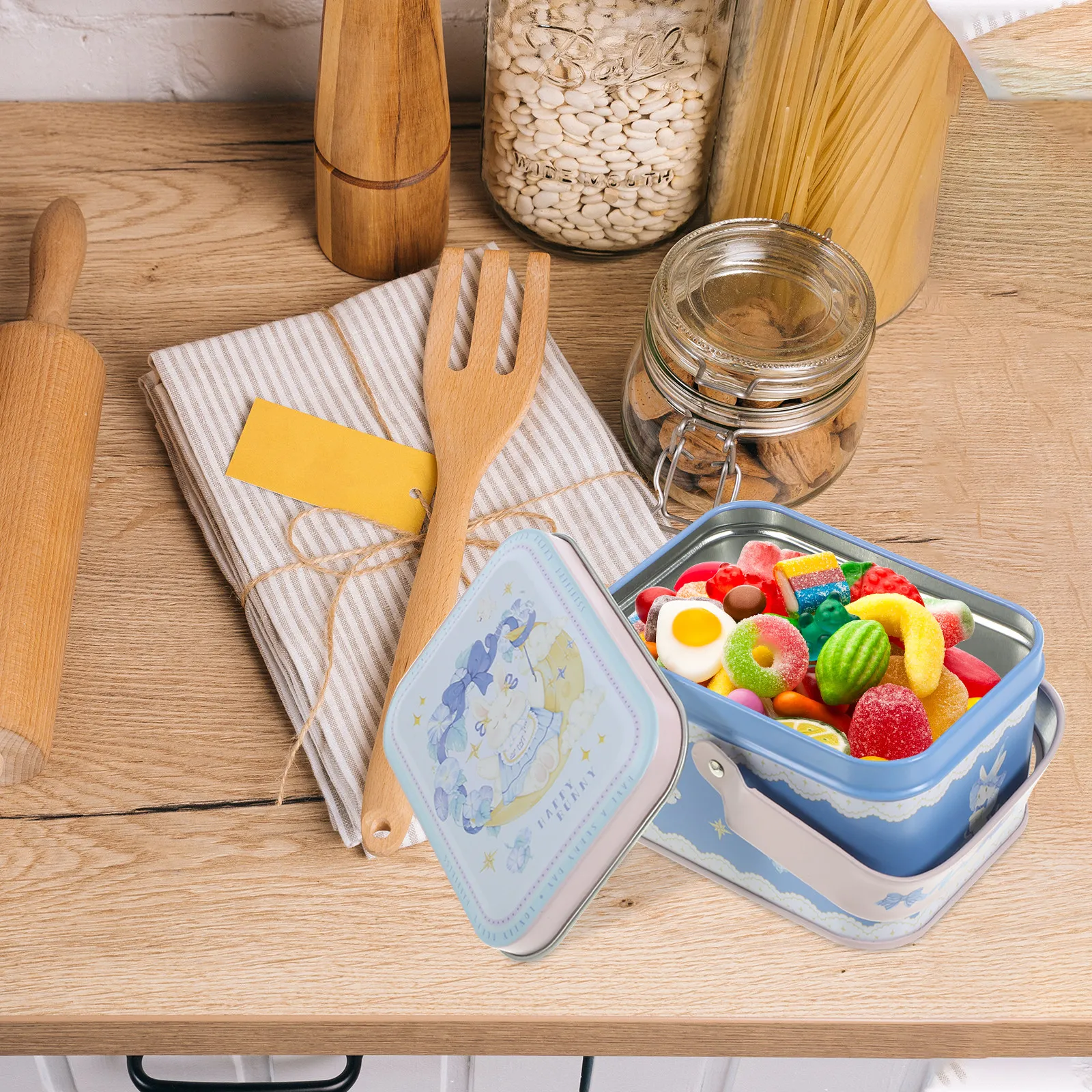 Kotak Biskuit Kaleng Timah Wad - Food Storage Metal Box ulasan dan harga