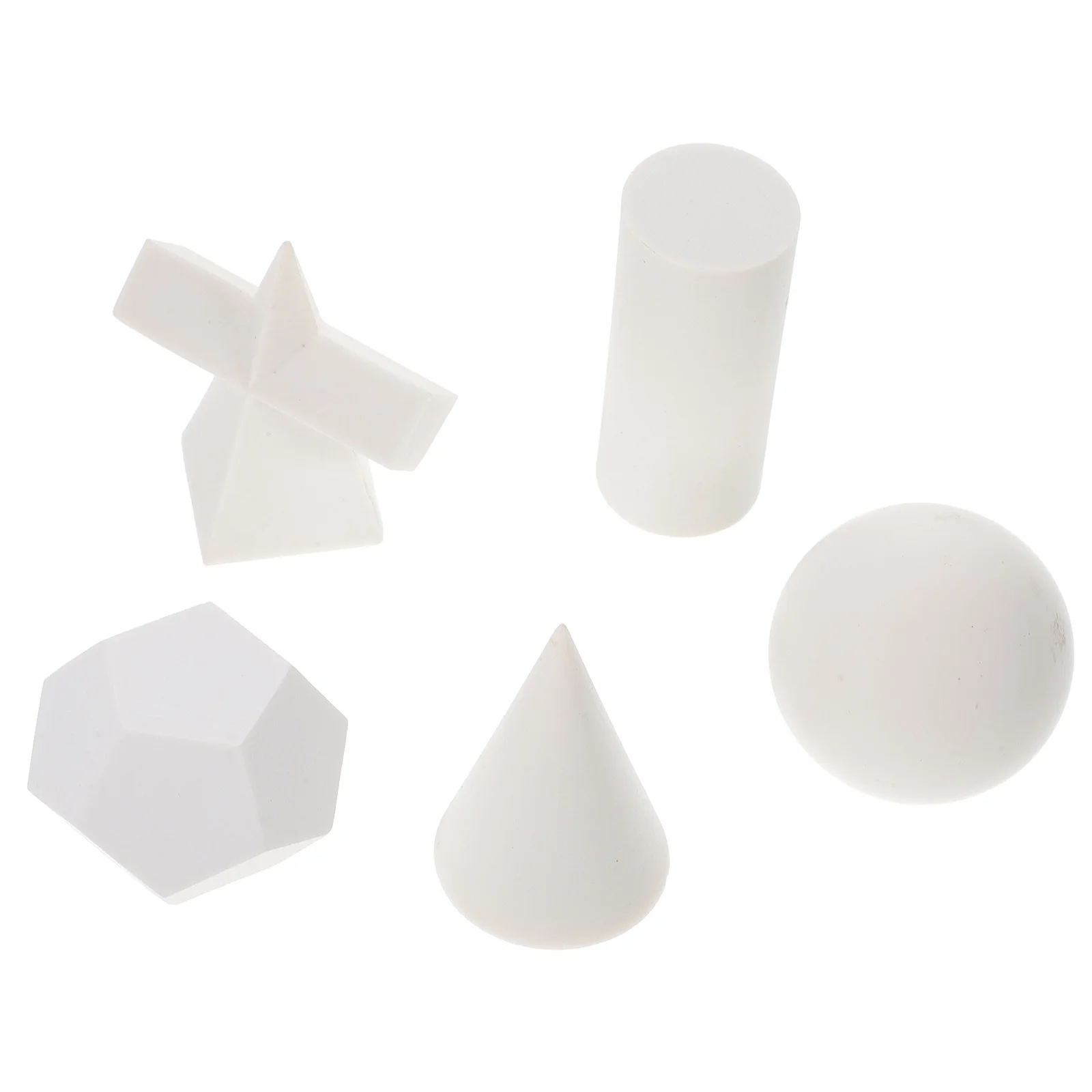 

5pcs Geometric Resin Drawing Prop Various Shapes For Sketch Practice 3D Shape Art Supply Minimalist Decor Ornament