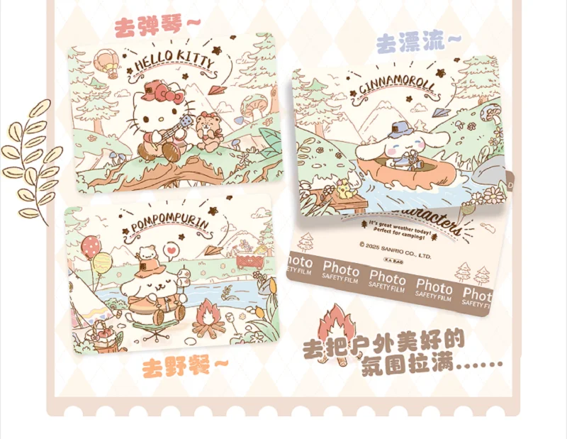 KABAO Original Anime Sanrio Familie Kuromi Hello Kitty My Melody Glänzende Sammelkarten Spielkarten Spielzeug – Detail 31
