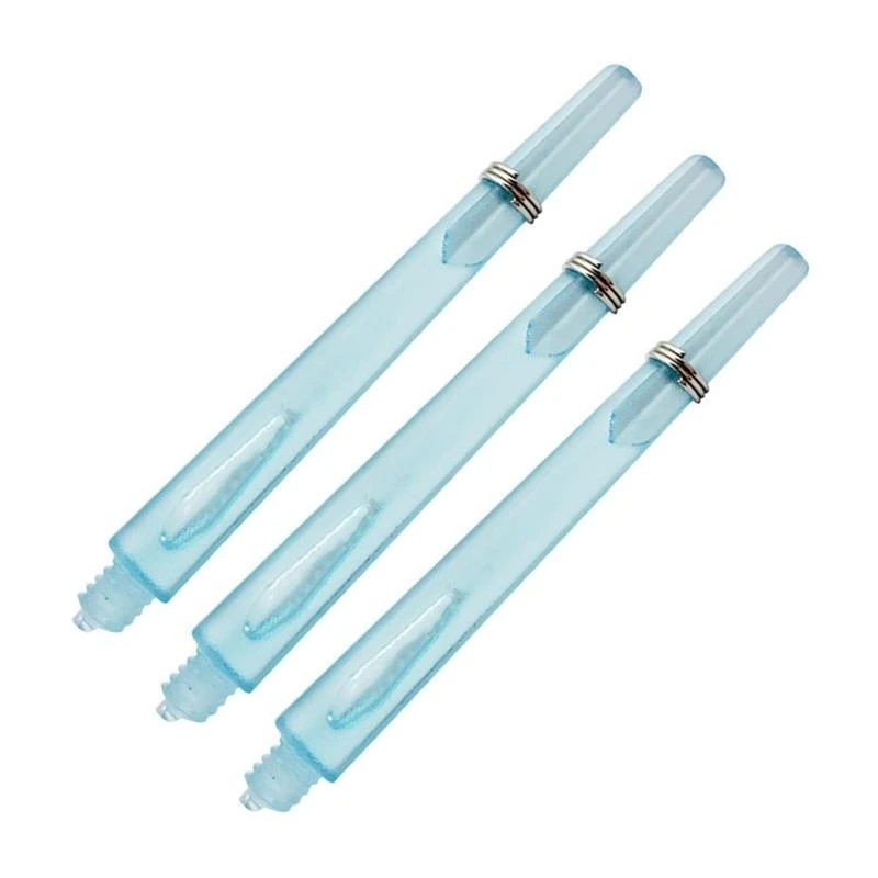 12 قطعة من أعمدة السهام البلاستيكية الشفافة مع حلقات من الفولاذ المقاوم للصدأ