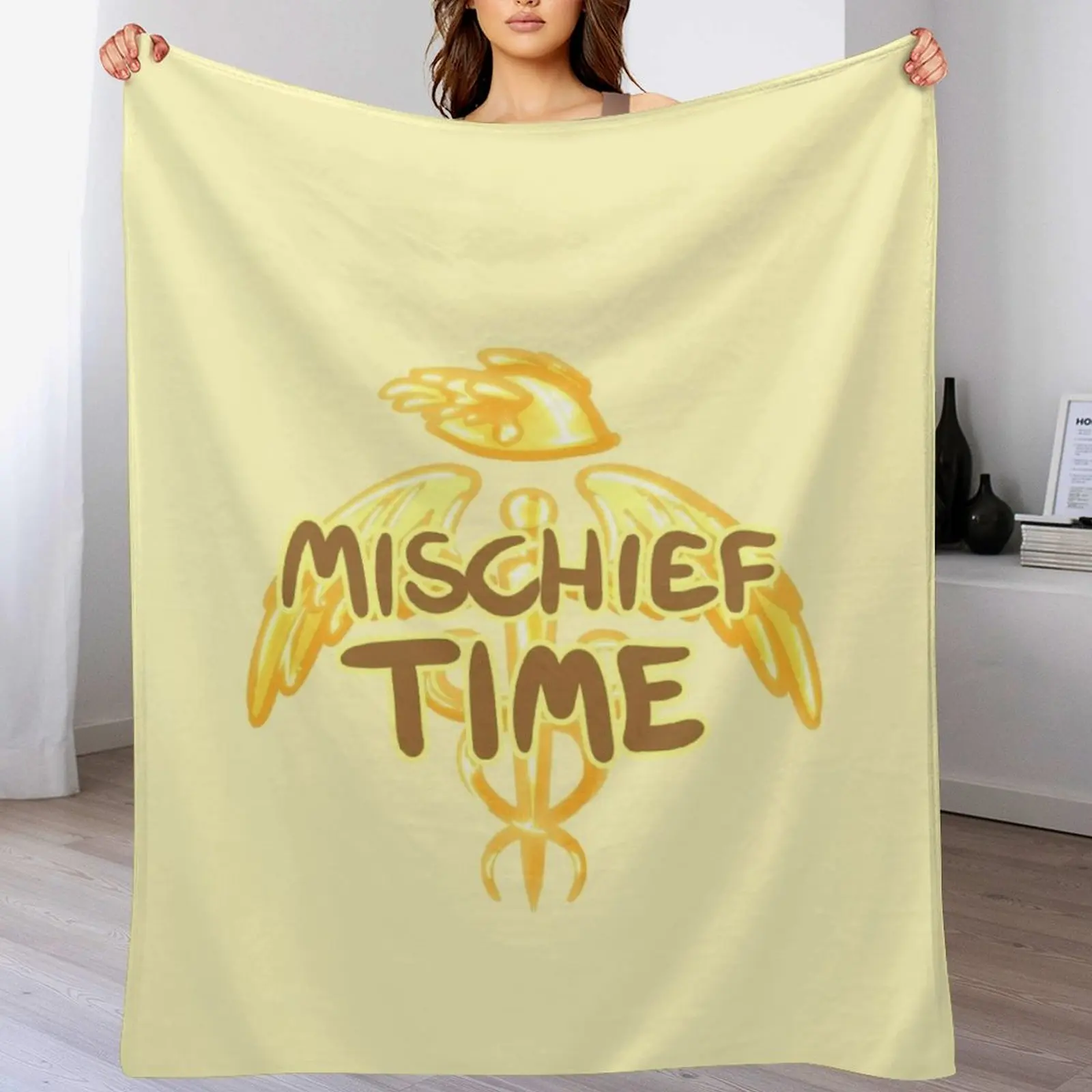 

Mischief Time Throw Blanket Year Round Soft Comfortable Blanket for Home