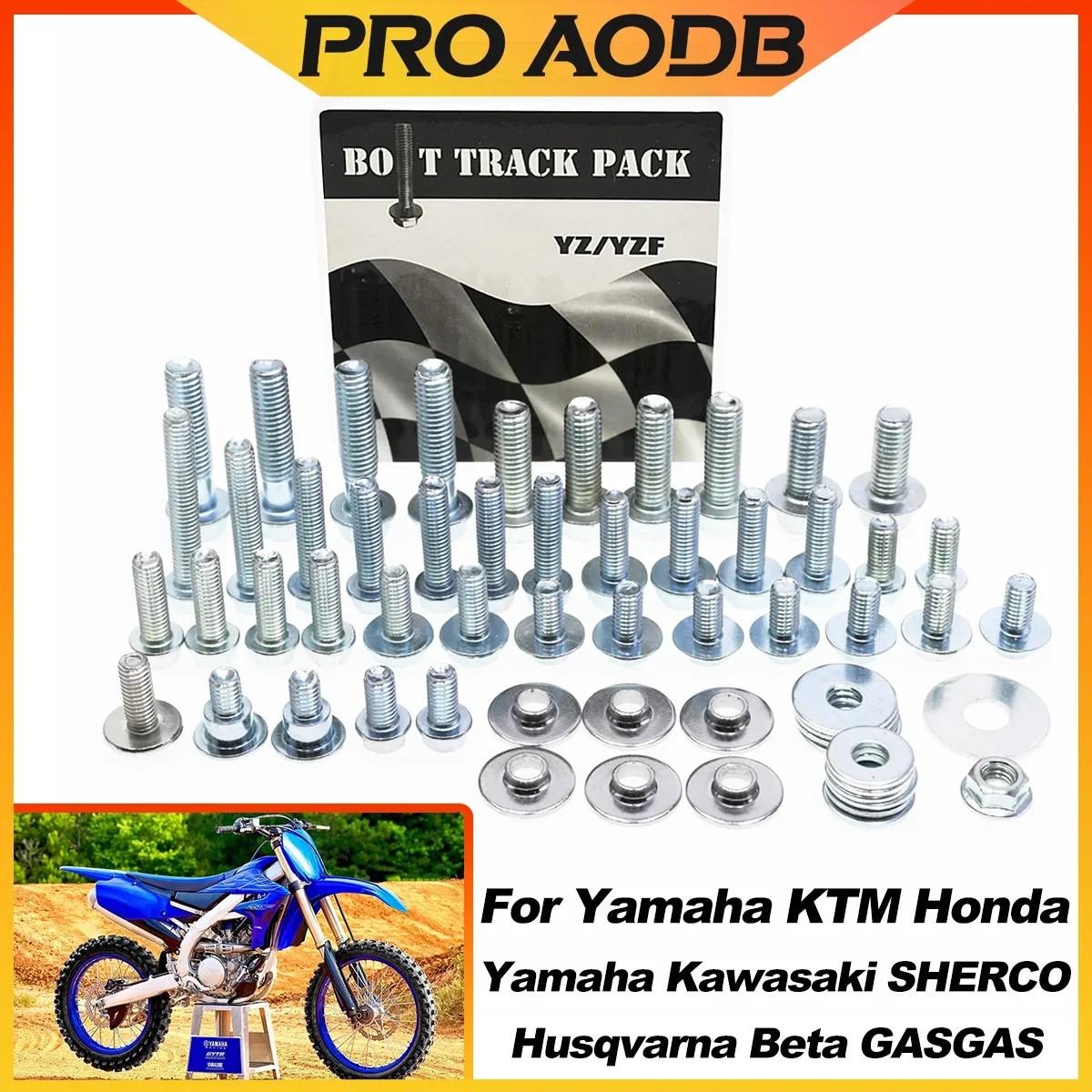 

For Yamaha YZ125 250 YZ250F YZ450F YZ250X YZ450X WR250 WR450F 2003-2025 Motocross Hardware Bolt Full Fastener repair rescue Kit