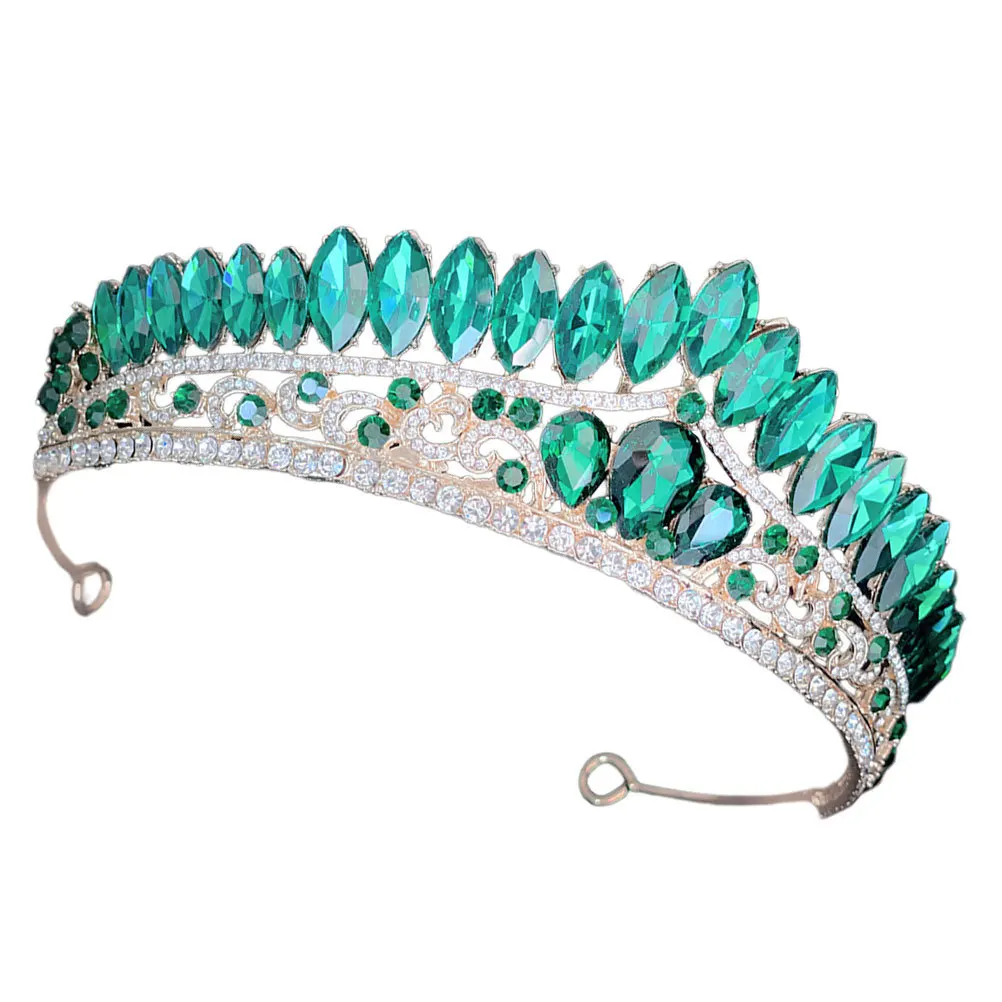 

Rhinestone Crown Sparkly Bridal Headpiece Wedding Tiara Crown Birthday Party Headband Elegant Hair Accessory Bridal Headband