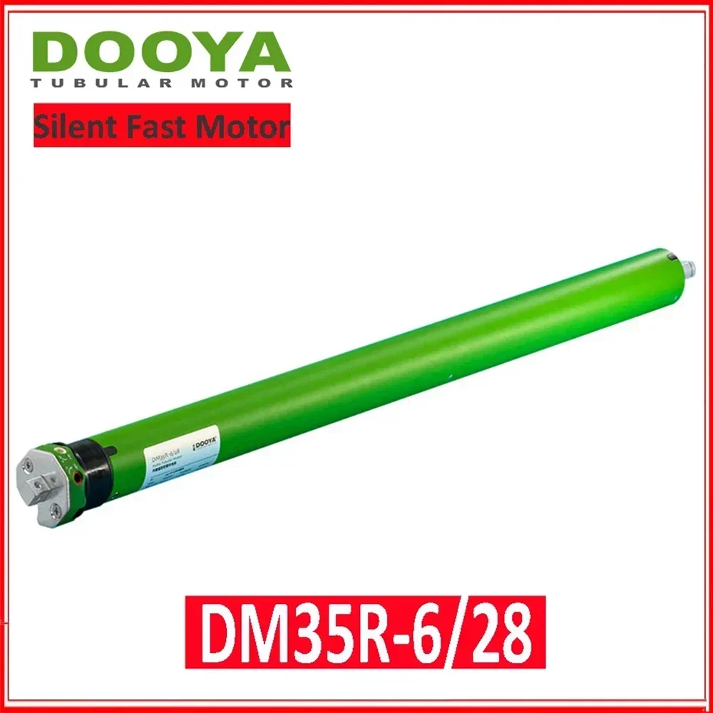 Dooya Silent Fast Rolling Tubular Motor DM35R 6/28 for Rolling Blinds,Rf433 Remote,3 wires, for 40/45/50mm Tube,220/230V 50/60Hz
