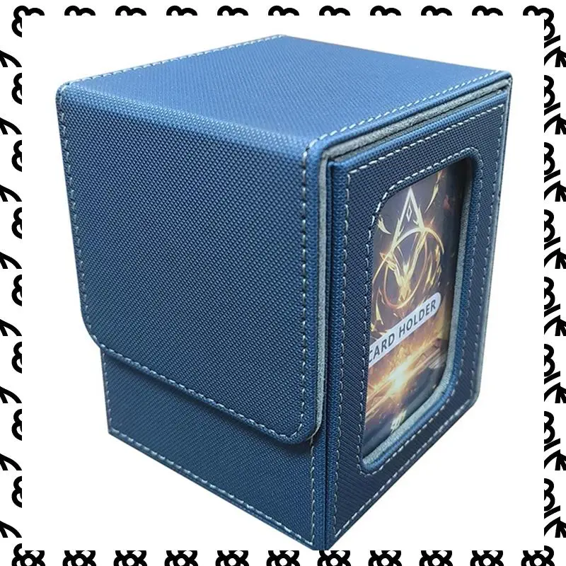 

Коробка для карточек A07I, коробка для карточек, подходит для 100 карт с двойным рукавом, портативная коробка для хранения карт большой емкости