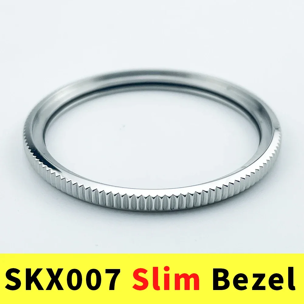 SKX007 SRPD Slim Bezel 316L Stainless Steel Watch Mods for SKX Polish 120 Clicks Thin Bezels [Coin Edge]