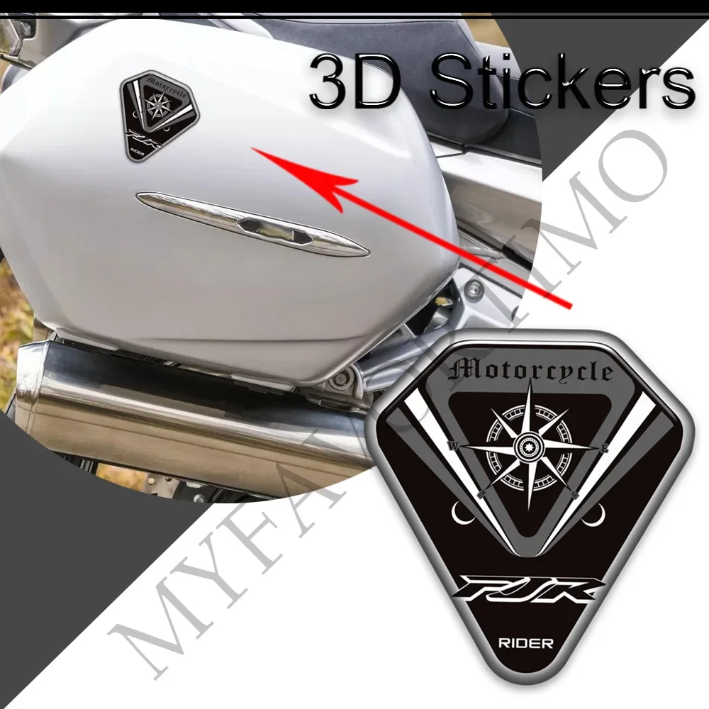 

Windshield Side Box Screen Wind Deflector Knee Kit Cases Tank Pad Decorate 3D Stickers Decals For Yamaha FJR1300 FJR 1300