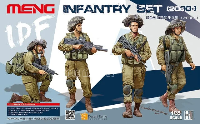 

MENG HS-004 IDF Infantry Set (2000-) 1/35 Scale Model Kit DIY Toy