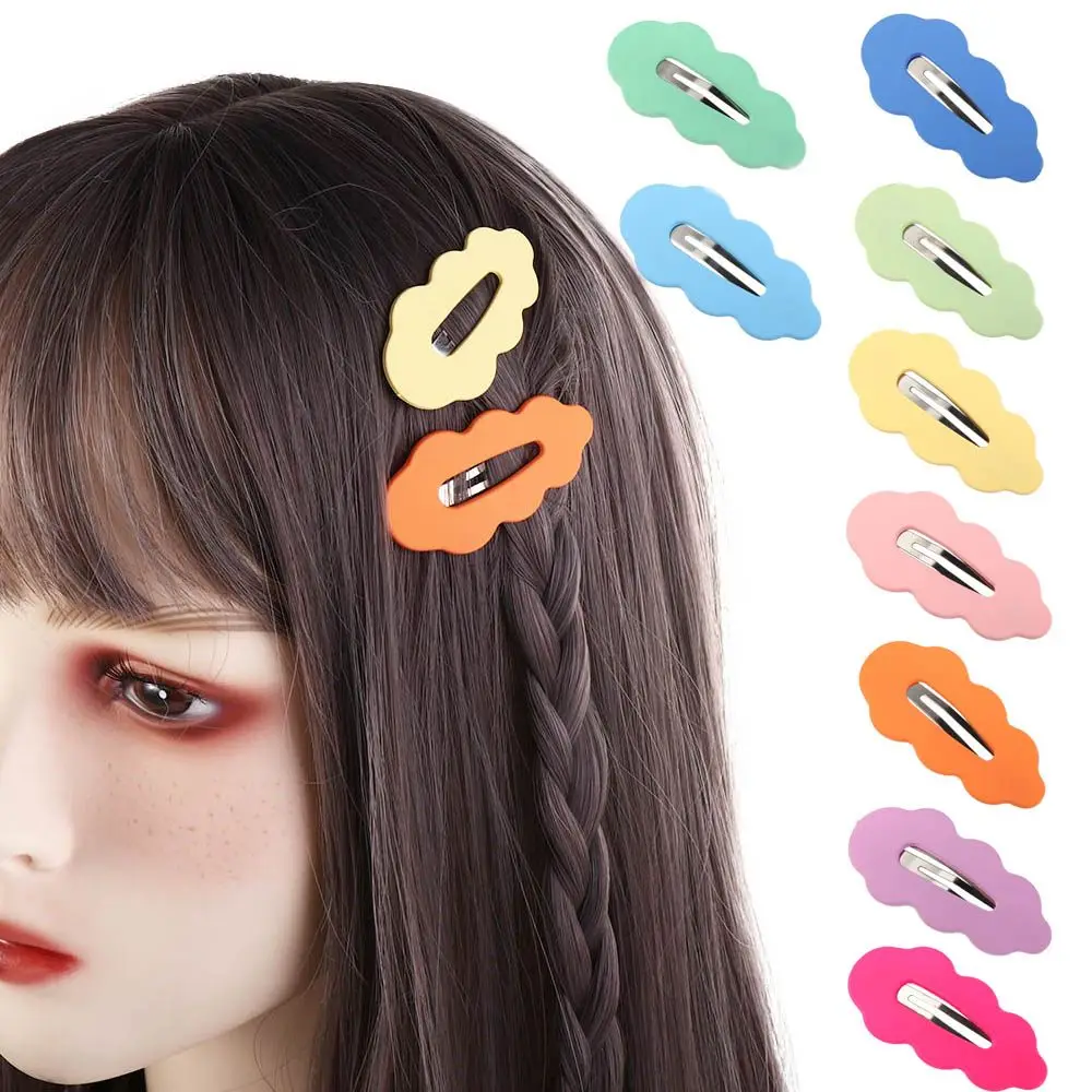 Estilo coreano Duckbill Clip para Mulheres, Candy Color Bangs, Wave Hair Clip, Acessórios para Cabelo, Presilhas Femininas, Presentes