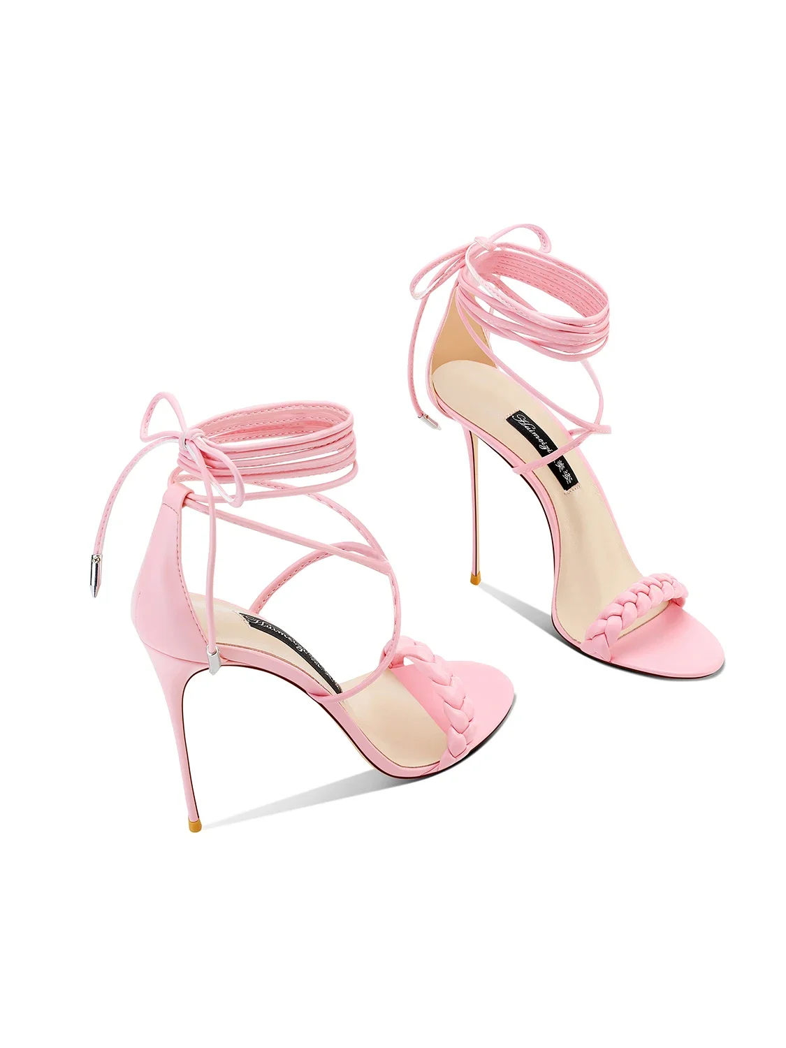 

2024 Summer 2024 New Women's High Heel Sandals With Stiletto Tie Fashion Women's Shoes