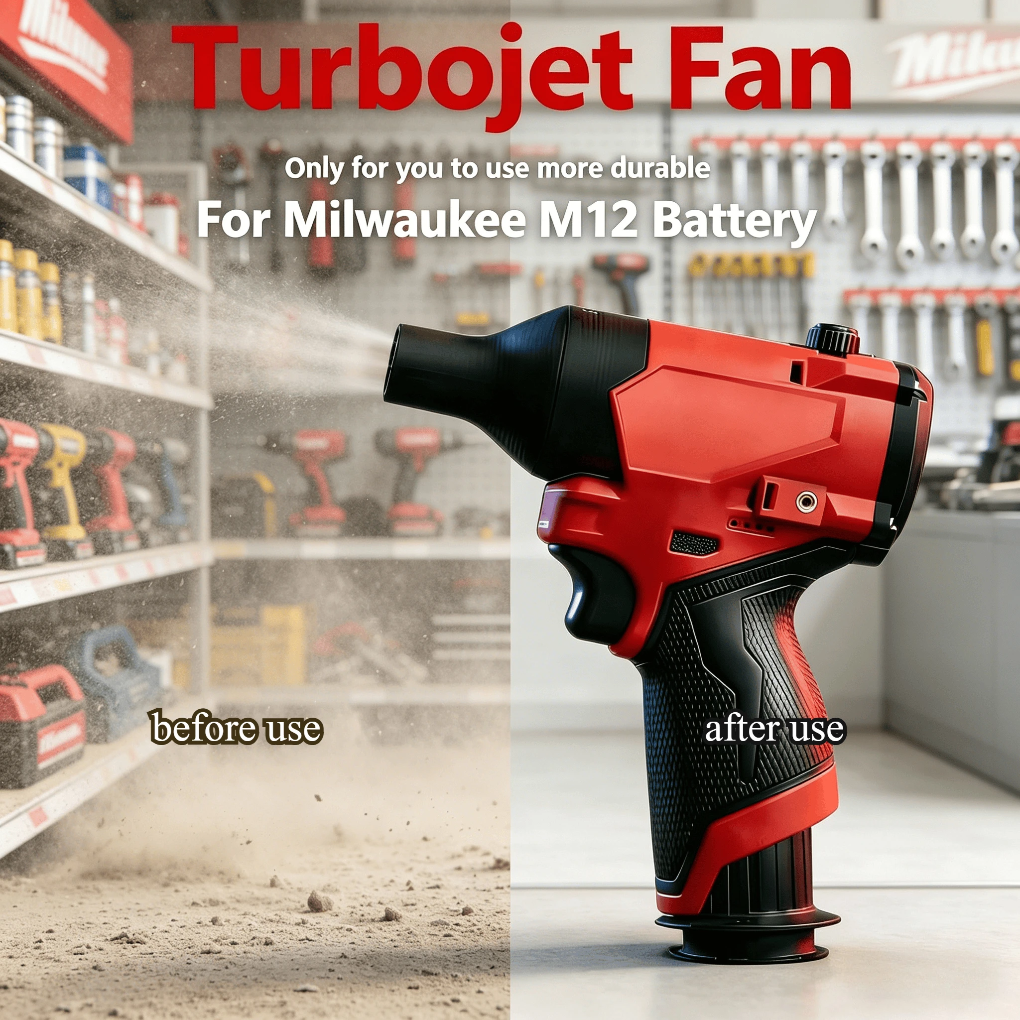 

M12 Turbojet Blower - Handheld High-Speed Air Duster for Workshop car wash gun