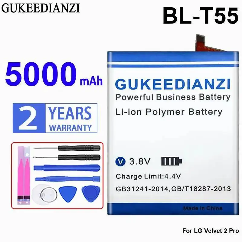 

Stable 5000Mah For LG Velvet 2 Pro Mobile Phone Battery Long-Lasting BL-T55