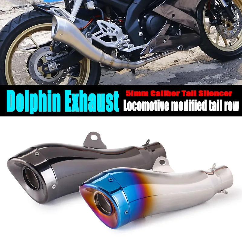 

38-51mm Universal Motorcycle Exhaust Muffler Escape For XJR1300 CB919 ZZR1400 XMAX300 GSX1300R