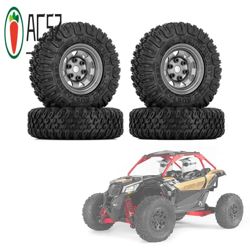 

AC52-4PCS 85 мм 1,55 металлические колесные диски с замком, набор шин для 1/10 RC гусеничного автомобиля Axial Yeti Jr RC4WD D90 TF2 Tamiya