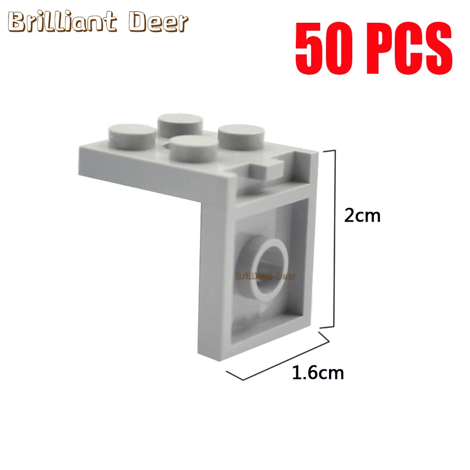 50PCS 2X2 Punkte Figuren Stehen Grundplatte Halter Wand Display DIY MOC Schaufenster Halterung Bausteine Teile Nummer 3956 Kinder Spielzeug