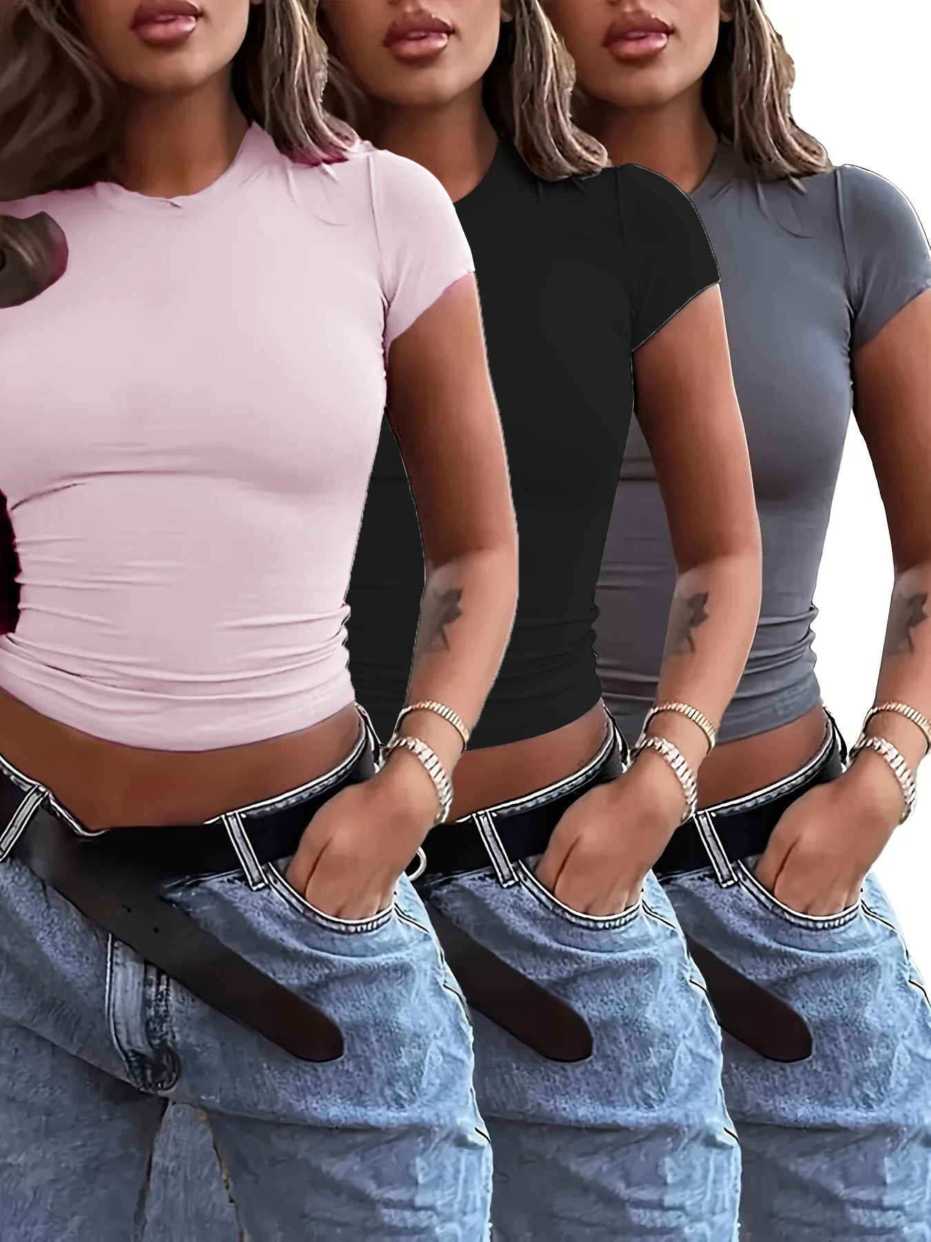 Pink Black Grey