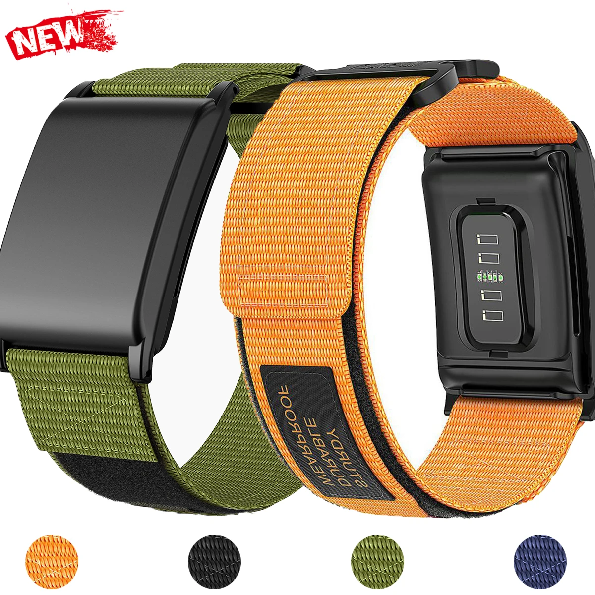 Nylon-Fitnessband für Whoop 4.0, Ersatz-Sportarmband, atmungsaktiv, verstellbar, Tracker-Gurt, Schutz für Damen und Herren