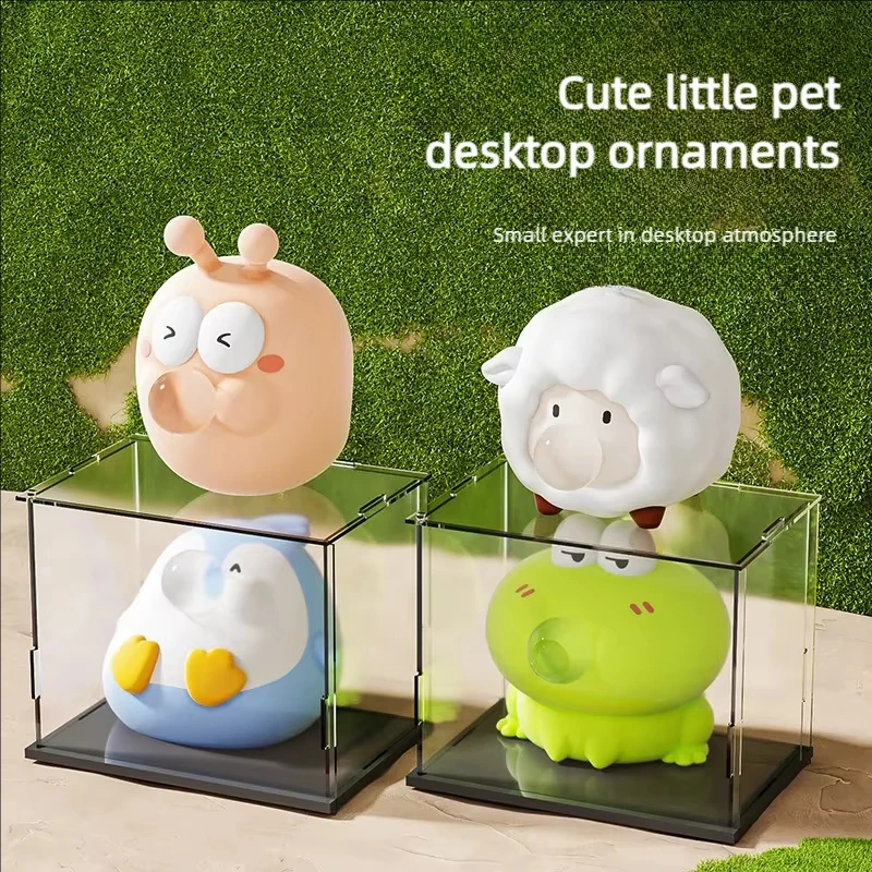 Pressing Spit Bubbles Pinch Creative Toys Funny Slow-rebound Desktop Squeeze Dolls Children Decompress Finger Toys Gifts