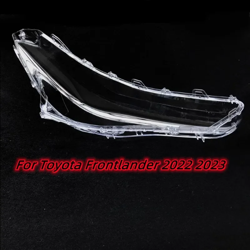 HTTCY ForToyota Frontlander 2022 2023 Front Headlamp Cover Mask Lamp Shade Headlight Shell Lens Auto Replacement Parts